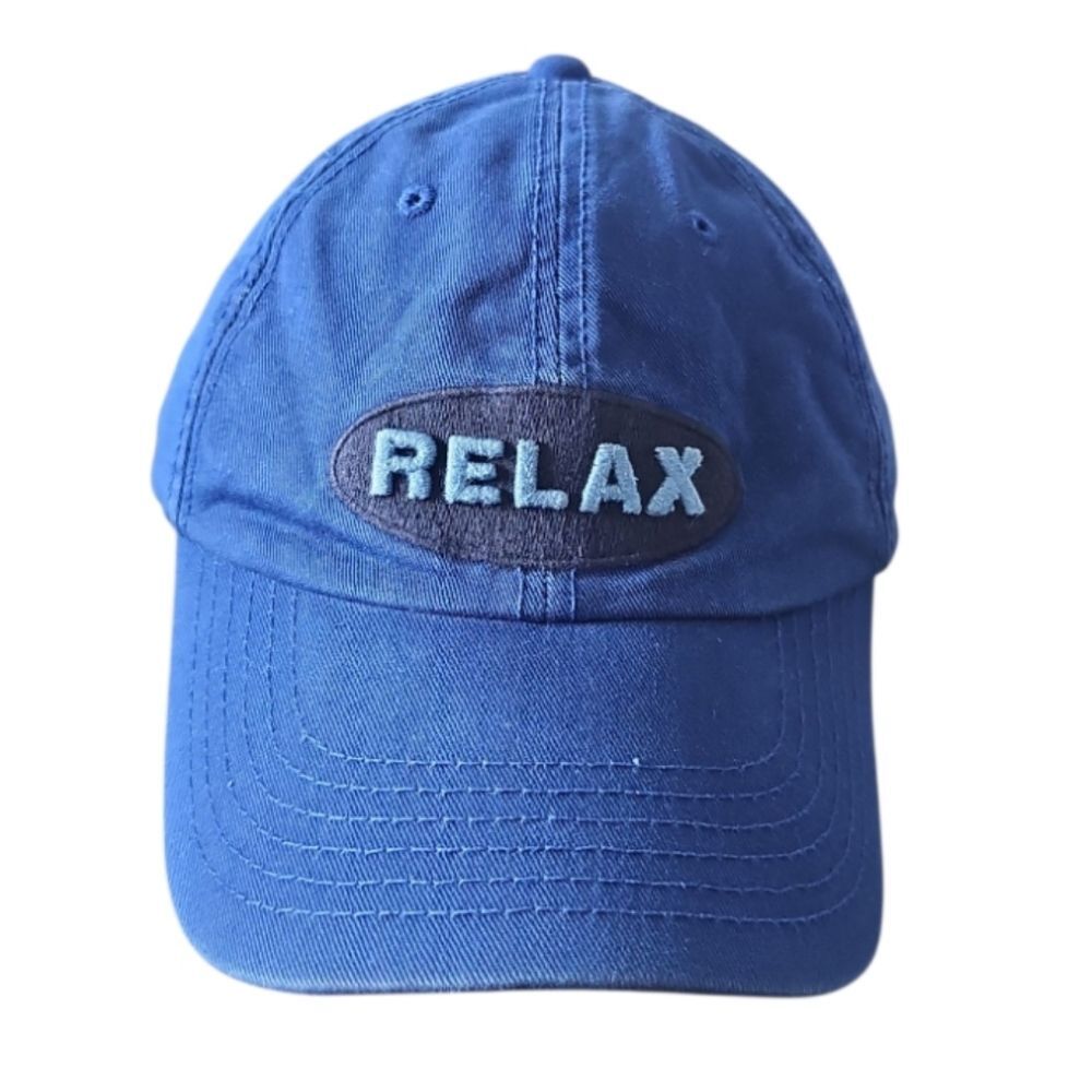 Tommy Bahama Relax Dad Hat Blue Cotton Baseball Cap Resort Vacation Unisex